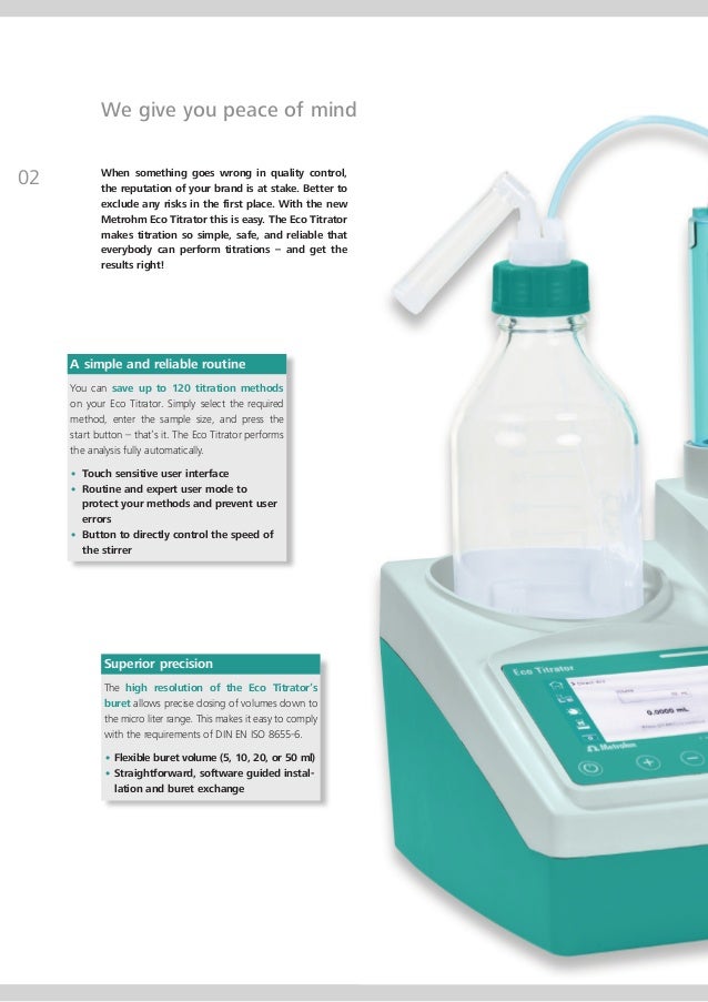 Manual titration can be automated with ECO TITRATOR save time and i…