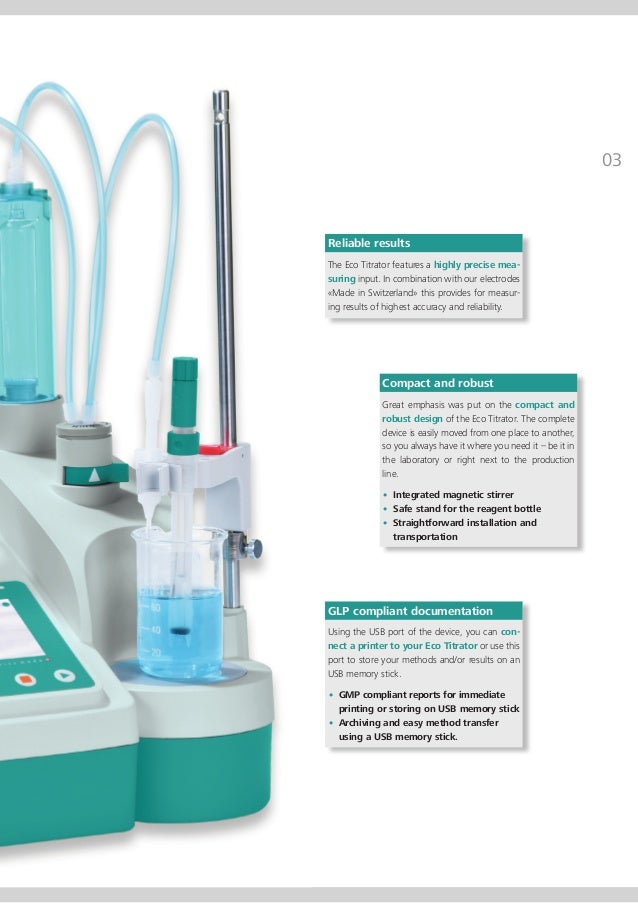 Manual titration can be automated with ECO TITRATOR save time and i…