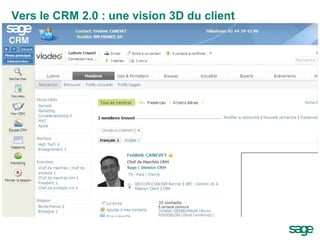 Vers le CRM 2.0 : une vision 3D du client Mettre de l’humain et travailler son relationnel… surtout en prospection ! 