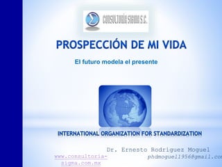 Dr. Ernesto Rodríguez Moguel
phdmoguel1956@gmail.com
www.consultoria-
sigma.com.mx
El futuro modela el presente
 