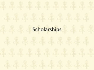 Scholarships

 