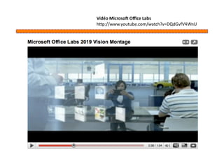 Vidéo MicrosoN Oﬃce Labs 
hap://www.youtube.com/watch?v=DQdGvfV4WnU 
 