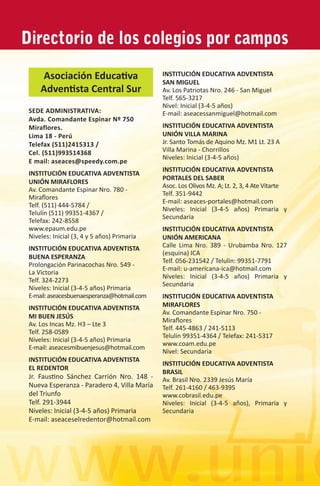 Prospecto Educativo UPSUR 2009