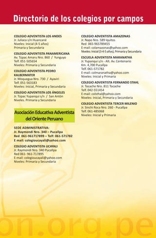 Prospecto Educativo UPSUR 2009