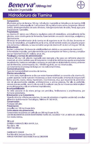 Benerva Injectable Prospecto benerva | PDF