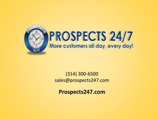 Prospects 24x7 Brand Establisher PowerPoint