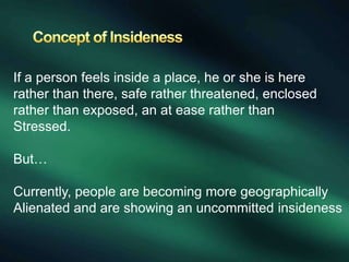 Insideness Example Prospects for places | PPTX