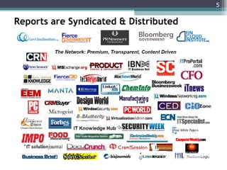 5

Reports are Syndicated & Distributed

 