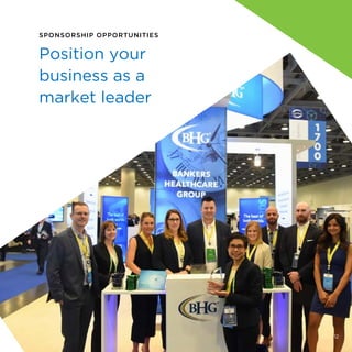 SPONSORSHIP OPPORTUNITIES
Position your
business as a
market leader
12
 