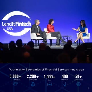 5,000+
ATTENDEES
2,200+
COMPANIES
1,000+
CEOS
400
SPEAKERS
50+
COUNTRIES
Pushing the Boundaries of Financial Services Innovation
5
 