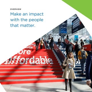 OVERVIEW
Make an impact
with the people
that matter.
6
 