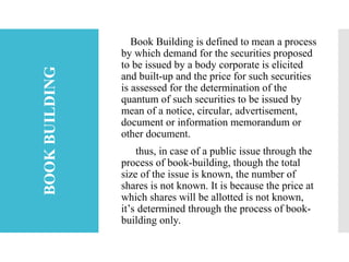 Book Building Issuenet PROSPECTUS presentaton and improtance.ppt