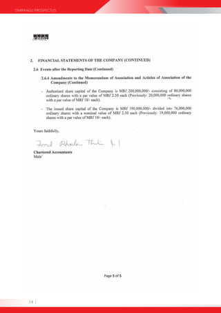 DHIRAAGU PROSPECTUS




      58 |
 