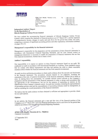 DHIRAAGU PROSPECTUS




      68 |
 