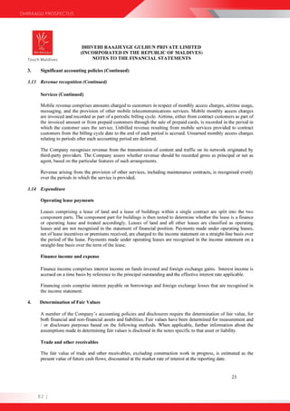 DHIRAAGU PROSPECTUS




      82 |
 