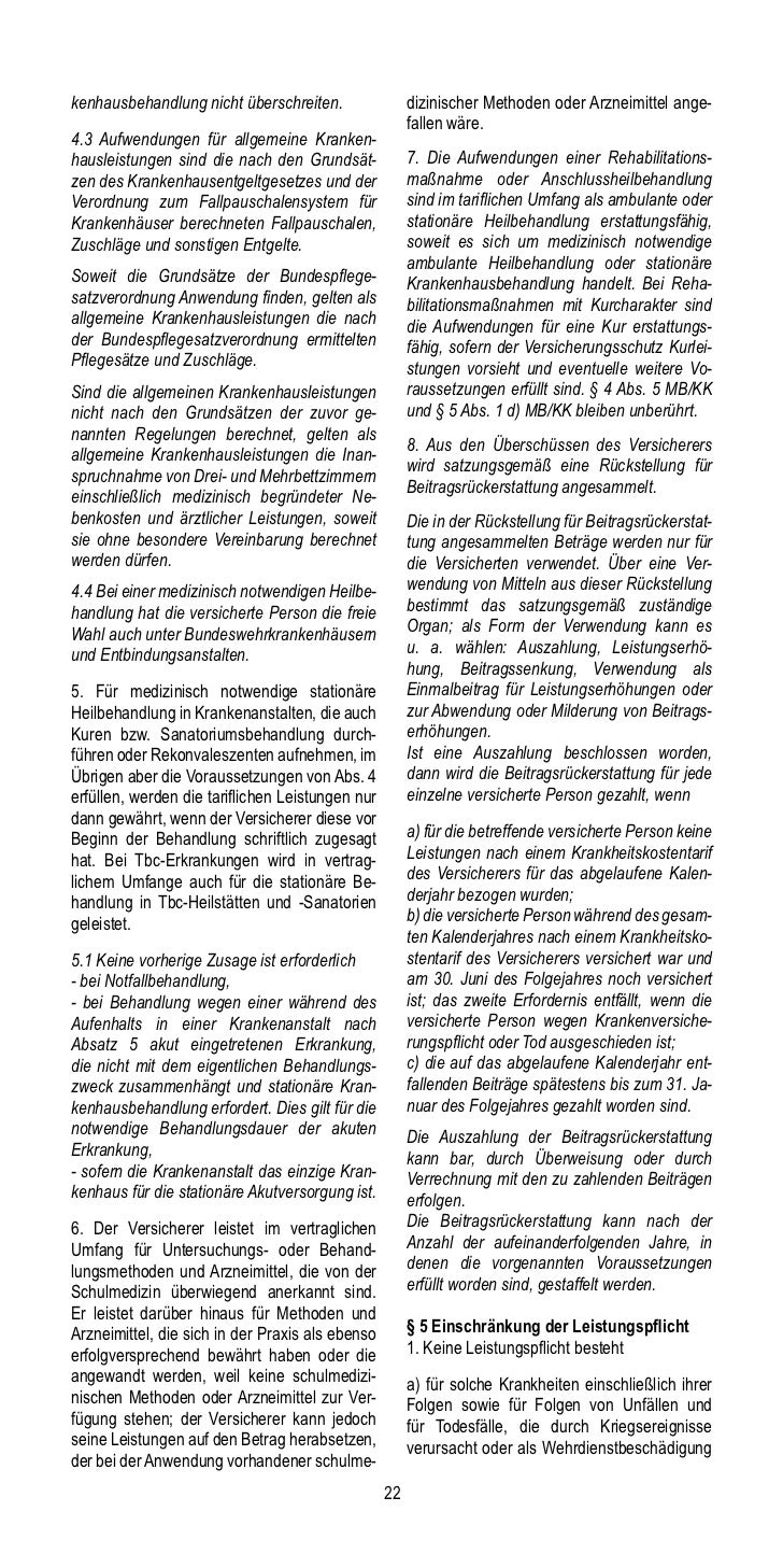 Barmenia Zahnerganzungsversicherung Tarif Zg