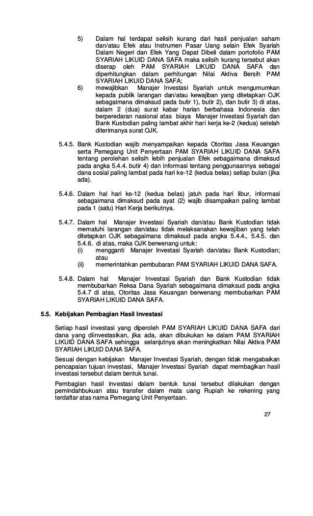 Contoh Prospektus atau perjanjian sebelum membeli sebuah 