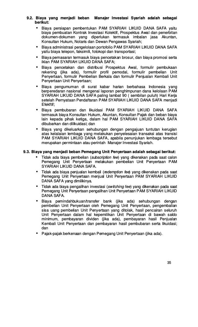 Contoh Prospektus atau perjanjian sebelum membeli sebuah 