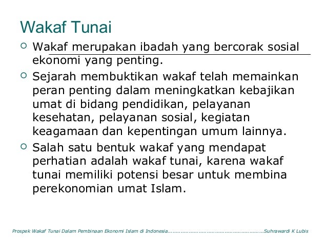 Prospek wakaf tunai_dalam_pengembangan_ekonomi_islam_