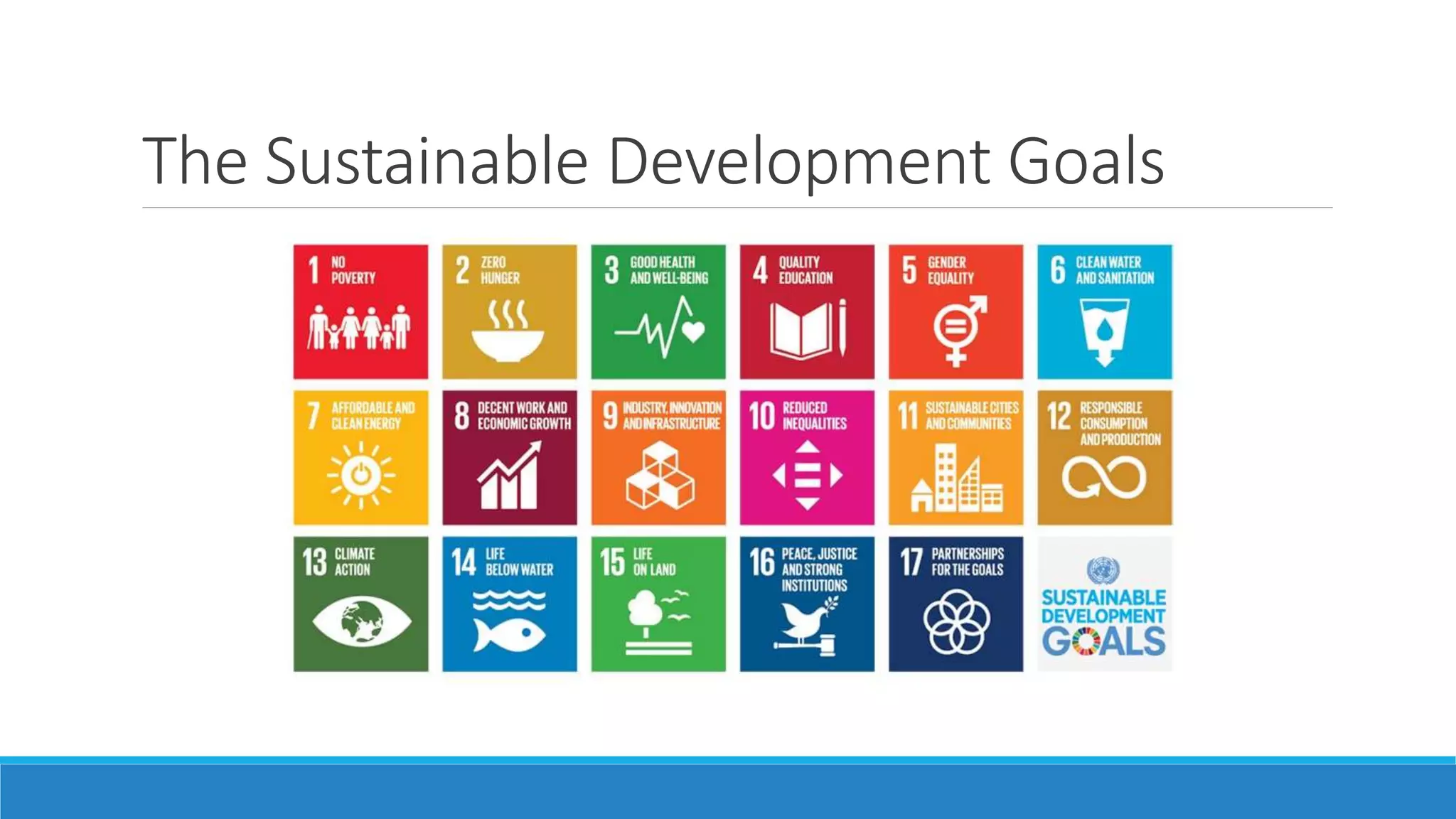 The Sustainable Development Goals
 
