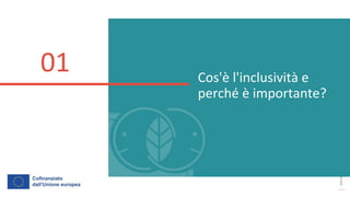 post
pandemic
empowerment
programme
Cos'è l'inclusività e
perché è importante?
01
 