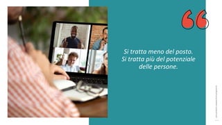 post
pandemic
empowerment
programme
Si tratta meno del posto.
Si tratta più del potenziale
delle persone.
 