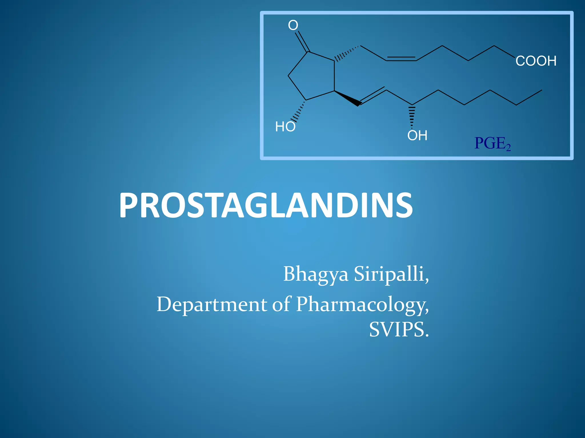 Prostaglandins | PPT