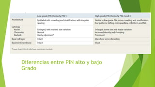 Diferencias entre PIN alto y bajo
Grado
 