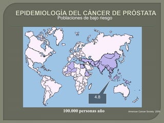 Poblaciones de bajo riesgo




                 4.8


  100.000 personas año       American Cancer Society 2006
 