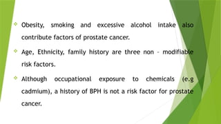 prostate cancer(cancer of the prostate gland) | PPTX