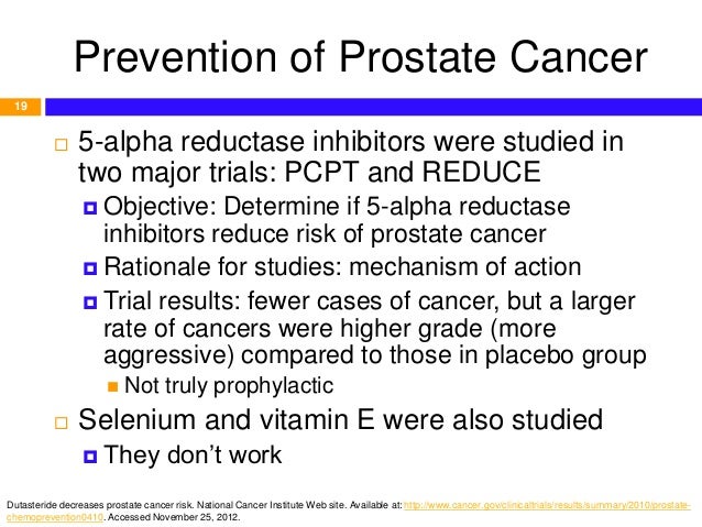 Propecia and prostate cancer