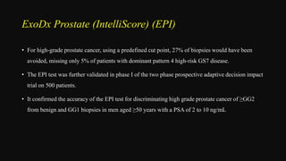 Prostate cancer molecular bio markers seminar | PPTX