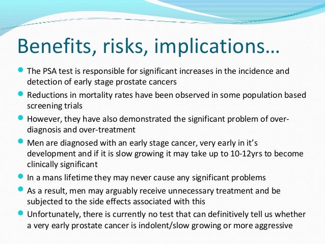 What is the PSA range for prostate cancer?