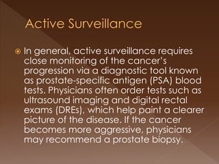 Prostate Cancer Treatment - Active Surveillance | PPTX