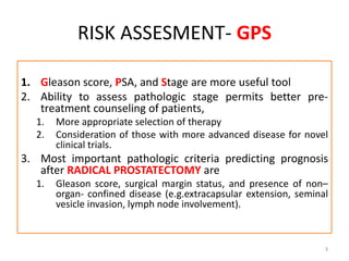 Prostate Risk Scale Prostate cancer updates 2021 | PPTX