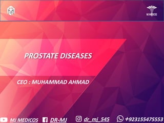 Prostate Diseases by Mam Rabia!.pptx slides | PPTX