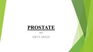 PROSTATE
BY
GIFTY ARYEE
 