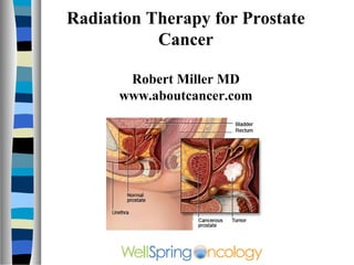 Radiation Therapy for Prostate
           Cancer

       Robert Miller MD
      www.aboutcancer.com
 