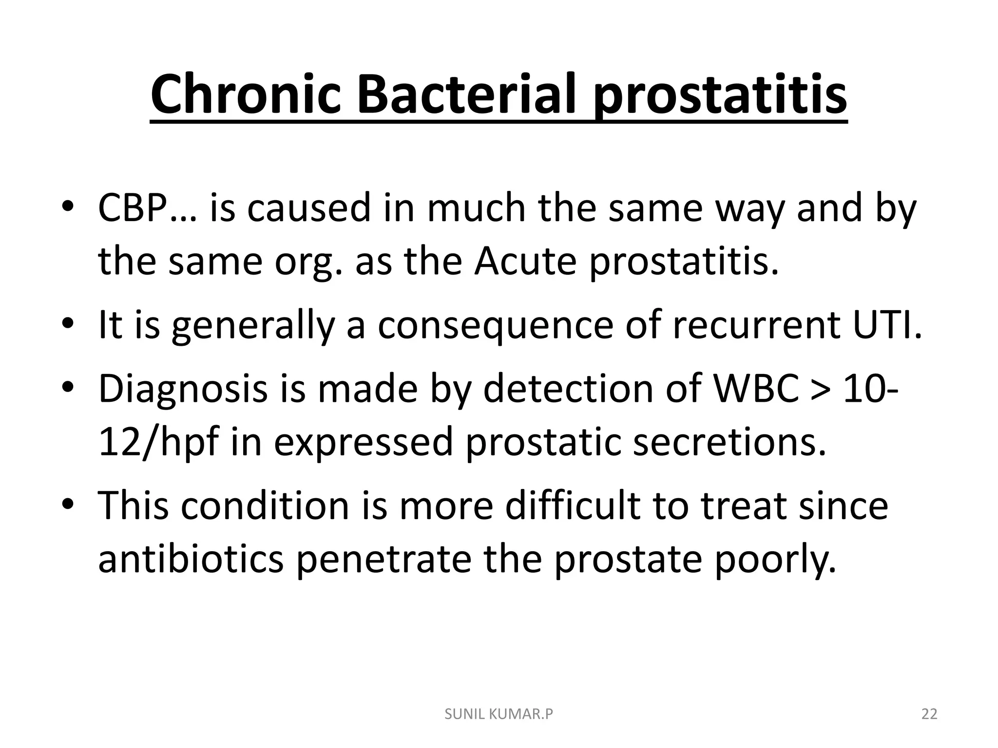 Prostatitis | PPTX