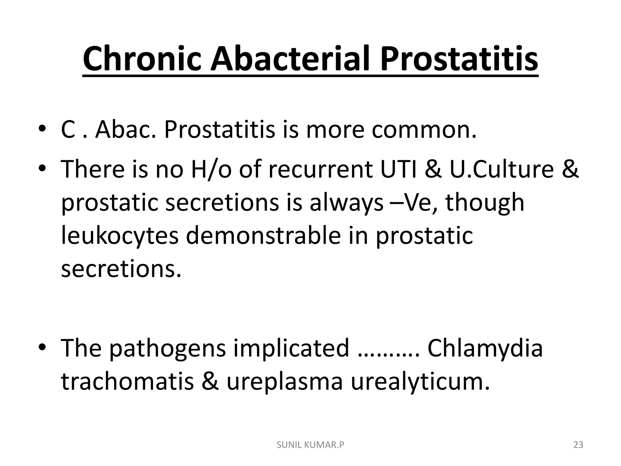 Prostatitis | PPTX