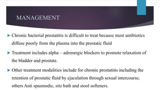 Prostatitis in Adult | PPTX