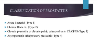 Prostatitis in Adult | PPTX