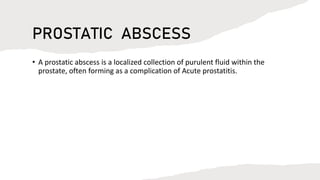 Prostatitis both Acute and Chronic .pptx