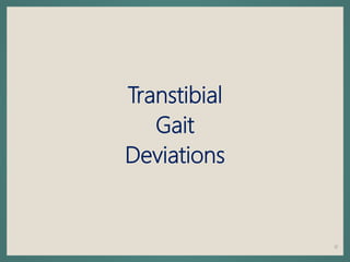 Transtibial
Gait
Deviations
17
 
