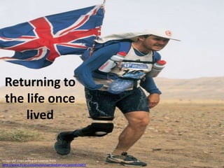 Returning to the life once livedImage obtained with a CC License from http://www.flickr.com/photos/cambodiatrust/1101857687/