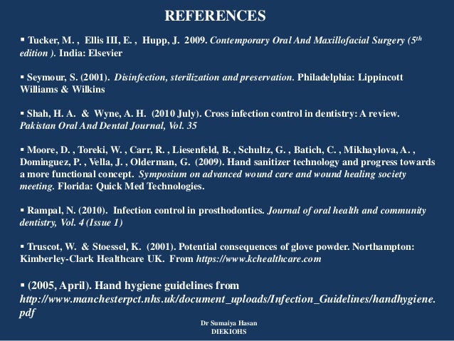Cross Infection Control In Dentistry Few Basic Points 