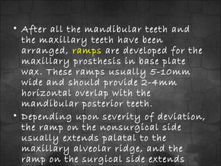 Prosthodontic Management of Mandibular Defects | PPT