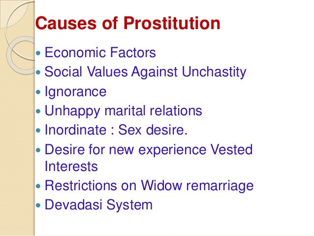prostitution as a social problem essay