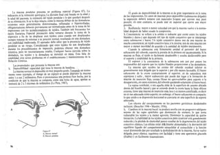 J
.
- -
*;¡
w?
La mucosa pendular presenta un problema especial (Figura 87). La
indicación es la remoción quirúrgica.La decisión final está basada en la edad y
la salud del paciente, la extensión del tejido pendular y lo que quedará después
de su eliminación.Si se lo deja intacto, como la mucosa debajo de las dentaduras
existentes están generalmente distorsionadas, inflamadas o hipertrofiadas,
obligatoriamente deberán previamente ser normalizadas antes de la toma de las
impresiones con los acondicionadores de tejidos. También son frecuentes los
épulis fisurarios. Especial precaución debe tomarse durante la toma de la
impresión a fin de no desplazar esos tejidos; estos cuando son desplazados
siempre trataran de retornar a su posición normal, resultando en una dentadura
con estabilidad inadecuada. El operador debe saber que la presencia de tejido
pendular es un riesgo. Considerando que estos tejidos no son desplazadas
4
durante los procedimientos de impresión, podemos obtener una dentadura
retentiva, pero no necesariamente estable. Cualquier fuerza ejercida sobre la
dentadura, los tejidos y la dentadura se moverán en masa. Esta falta de
estabilidad crea serios problemas en el establecimiento y mantenimiento de la
Relación Céntrica.
Las propiedades que presenta la mucosa son:
1. Depreslbllldad: capacidad que tiene la mucosa de hundirse.
La mucosa normal esdepresible en muy pequeñogrado.Tomando un instru-
mento romo (ejemplo, el mango de un espejo) se puede deprimir la mucosa
entre 1 a casi 2 milímetros.Pero si presionamos una prótesis bien hecha, por la
condición de que la mucosa se comporta como una bolsa de agua, apenas se
instruirá de 2 a 3 décimas de milímetros (Le Pera, 1987).
El grado de depresibilidad de la mucosa es de gran importancia en.Ia toma
de las impresiones.En casos de mucosas poco depresibles (submucosa delgada)
la impresión deberá tomarse con materiales livianos que ejerzan muy poca
presión; en caso contrario, se puede usar un material que ejerza
presión.
2. Reslliencla: mayor o menor velocidad con que. la mucosa vuelve a la norma-
lidad después de haber cesado la compresión.
3.Consistencia: se refiere a la solidez o trabazón que existe entre los tejidos
blandos y duros y que depende dél tipo de tejido conjuntivo que se interponga
entre submucosa y hueso. Un tejido conjuntivo denso nos da una mucosa de
mucha consistencia; un tejido conectivolaxo, a la inversa, nos da una mucosacon
mayor o menor movilidad de acuerdo a la cantidad de tejidos interpuestos.
Cuando la submucosa está firmemente unidad al periostio del hueso
subyacente del reborde,soporta la presión de la prótesis sin inconveniente.Si la
mucosa es floja, el tejido es fácilmente desplazable y resulta desfavorable para
el soporte y estabilidad de la prótesis.
El espesor y la consistencia de la submucosa son casi por entero los
responsables del soporte que los tejidos blandos proporcionan a las dentaduras.
La mucosa que recubre las crestas del reborde residual inferior es
generalmente más delgada que la superior y por ello menos favorable. El hueso
subyacente de la cresta contrariamente al superior, es de naturaleza más
esponjosa y sufre , mayor reabsorción que puede dar lugar a la formación de
mucosa de inserción floja, crestas filosas no aprovechables para soporte o la
desaparición,, en casosextremos,delrebordequedandosolamente el huesobasal.
La repisa vestibular, o sea aquella zona de la superficie de asiento ubicada
detrás del frenillo lateral y que se extiende desde la cresta hasta la línea oblicua
externa, tiene una mucosa deinserción más,laxa y es menoscomificada, esdecir
no es tan adecuada comosoporte;sin embargo, el hueso subyacente es compacto,
lo que unido a su disposición horizontal se convierte en una superficie de soporte
adecuada.
Los efectos del envejecimiento en los pacientes geriátricos desdentados
incluyen: (Boucher 1946 -Massler, 1956).
1. Cambios en la mucosa bucal: se produce atrofia con un progresivo adelgaza-
miento de las capas epiteliales que disminuyen de número, lo que torna
vulnerable los tejidos a la menor agresión. Disminuye la capacidad de quera-
tinización.La habilidad de los tejidos conectivos para cicatrizar está grandemente
reducida y la pérdida de elasticidad parece resultar de la degeneración del tejido
conectivo elástico.Las células están dif
ícilmente alimentadas y la desviación del
equilibrio líquido del compartimiento intracelular al extracelular y la función
renal disminuida dan por resultado la deshidratación de la mucosa.Asíse vuelve
delgada, poco elástica, isquémica con facilidad y tiene una apariencia glaceada
(friable) y es fácilmente traumatizare.
una mayor
; i
B
Figura 87
A.Mucosn normo!
D.Mucosn pendular
96 97
 