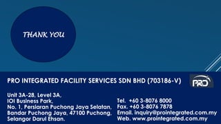 Pro Integrated Facility Services 2024 Strategy and Growth Plan | PPTX